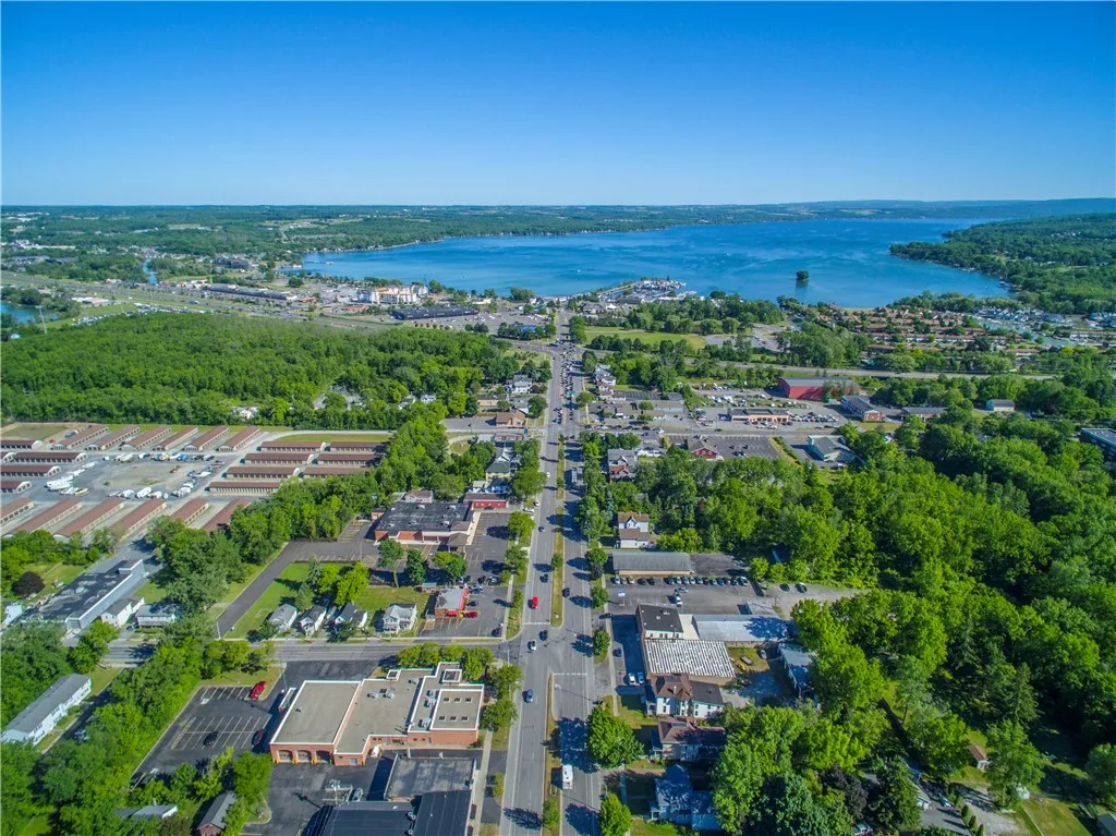 AERIAL VIEW OF NEARBY CITY OF CANANDAIGUA & CANANDAIGUA LAKE!