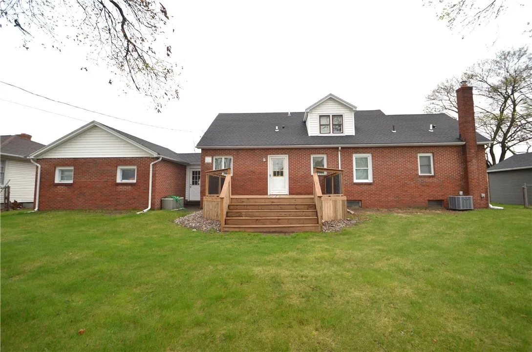 Rear elevation with updted deck