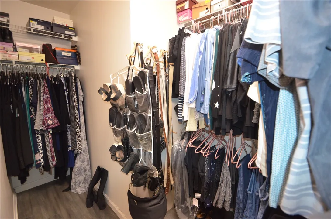 Spacious walk in closet