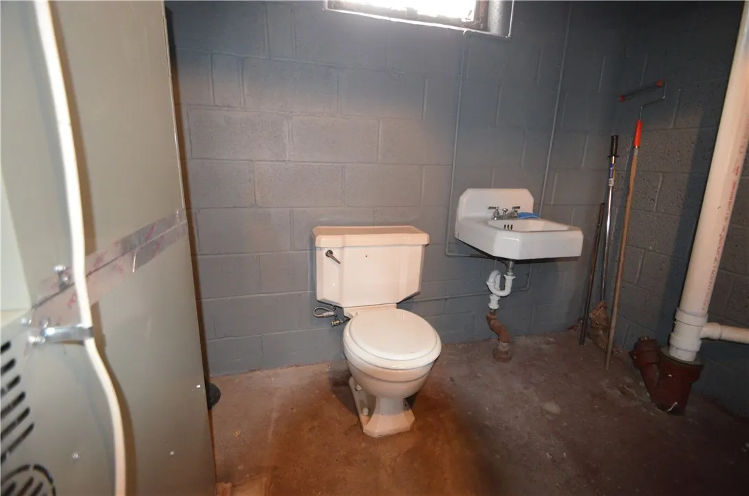 half bath in basement