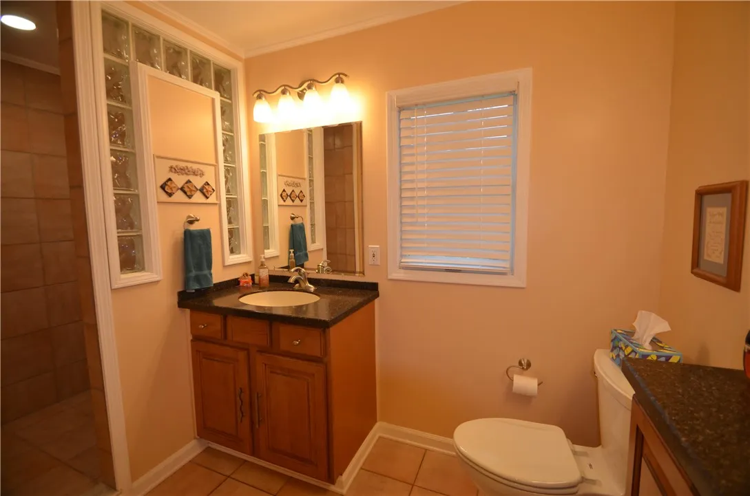 modern and updated bathroom