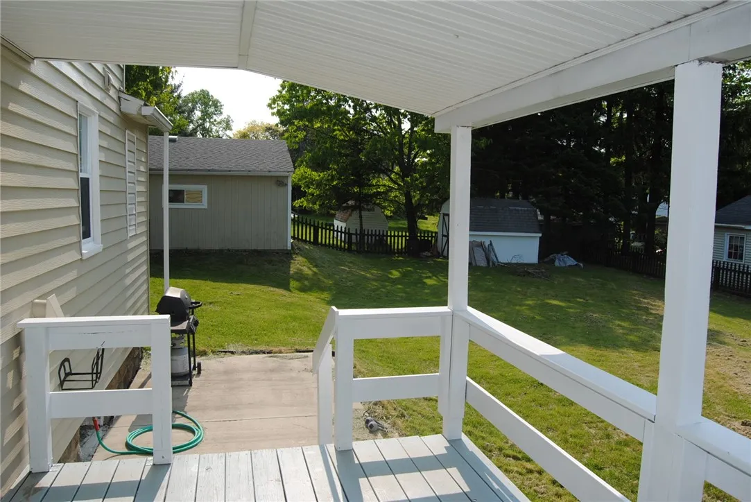 Deck off of the kitchen