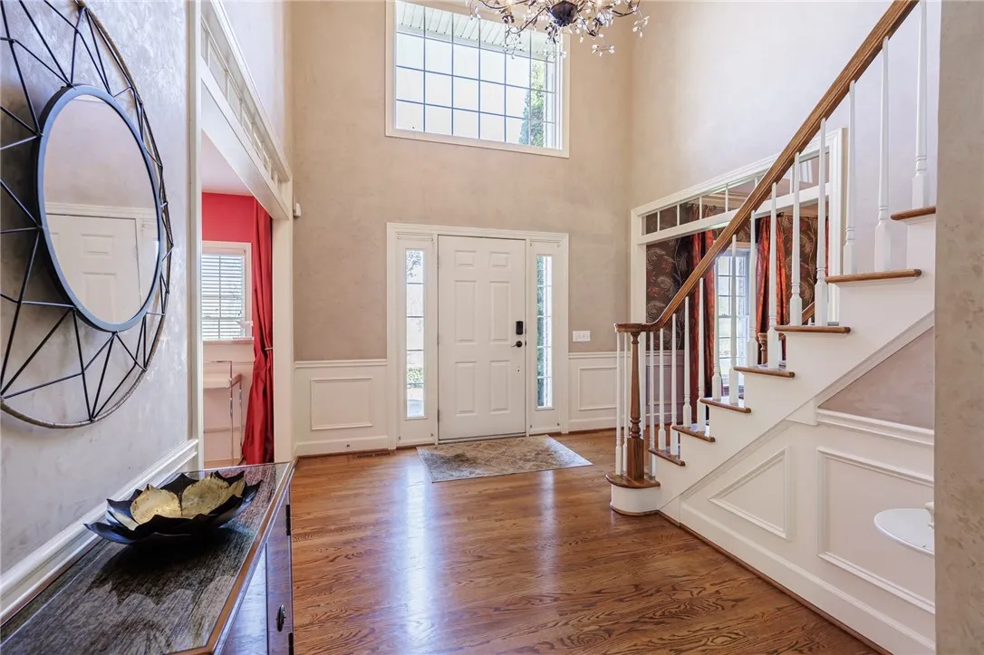 Two story foyer
