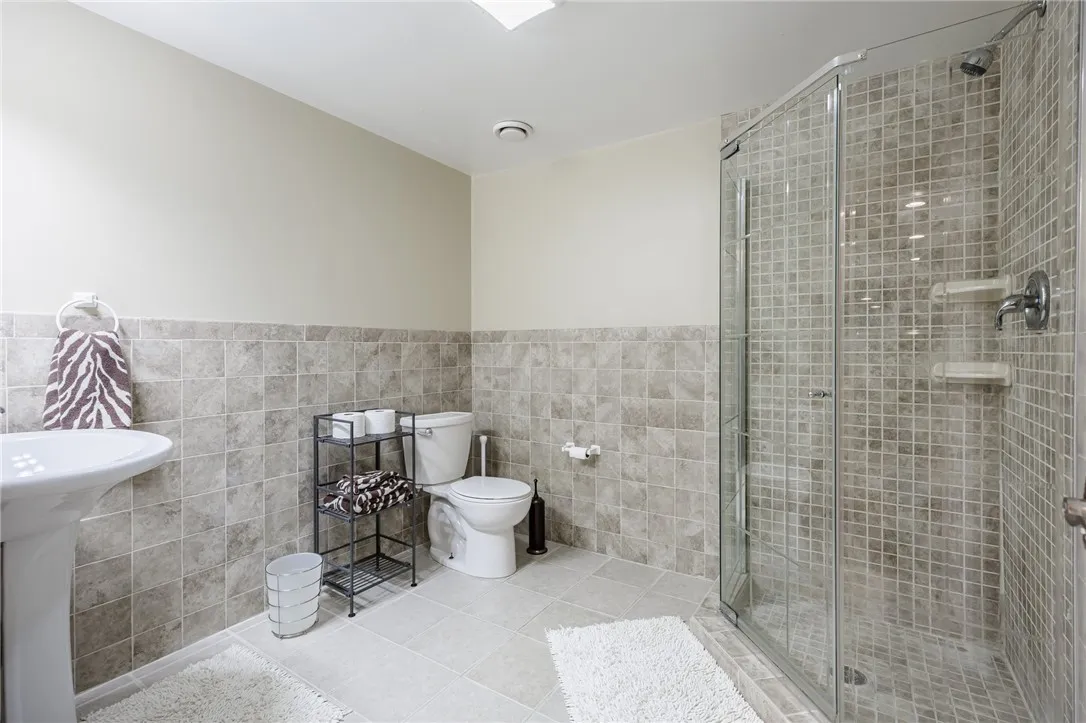 Modern Full bath in the Lower Lovel