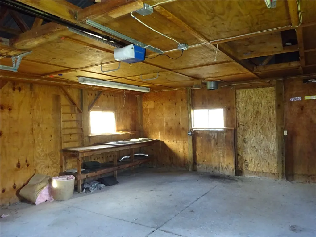 Interior of the garage