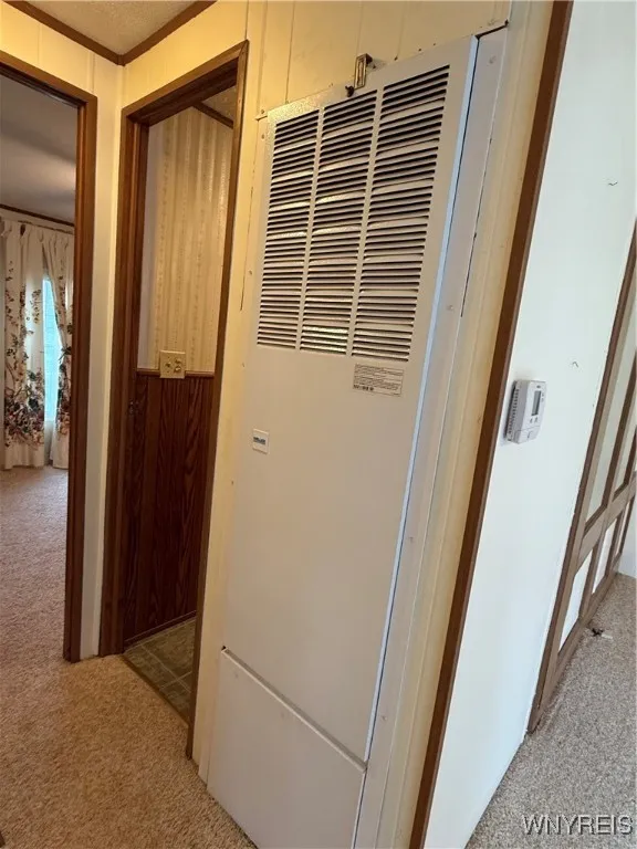 Newer furnace with central AC.