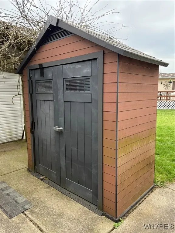 One of two sheds.