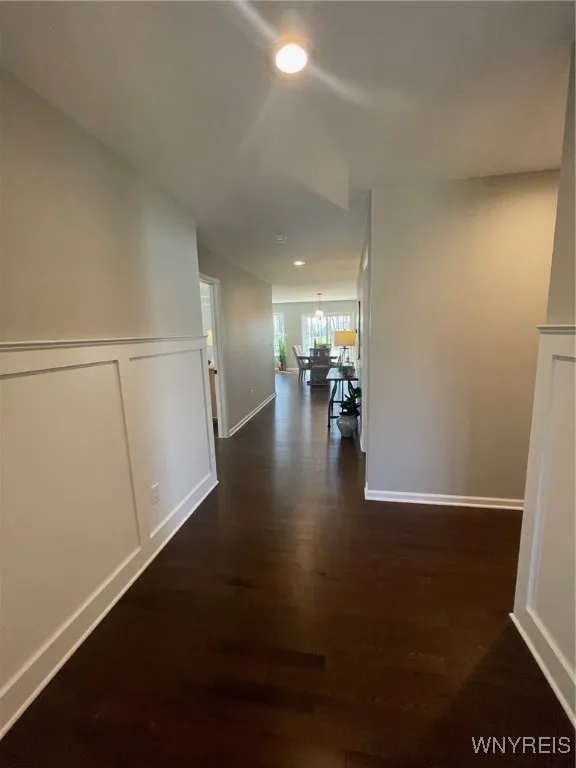 Wainscotting in hallway