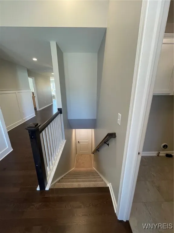 Open entry to the basement