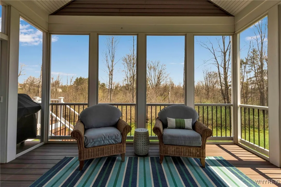 Screened in back porch