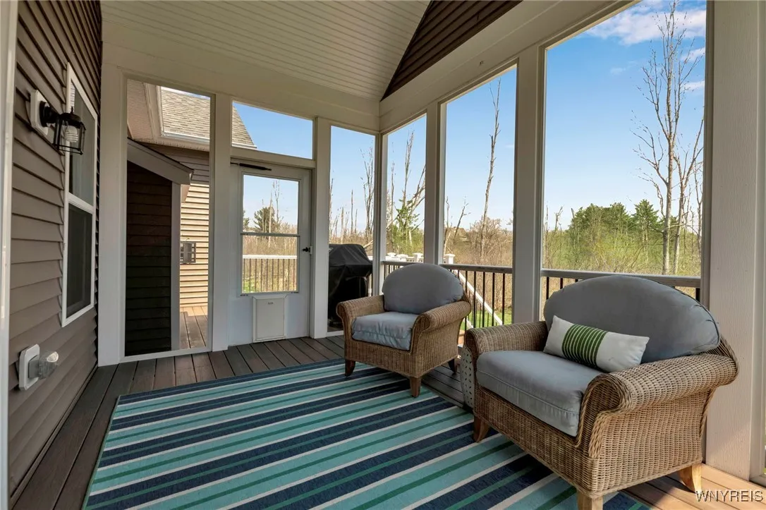 Screened in back porch