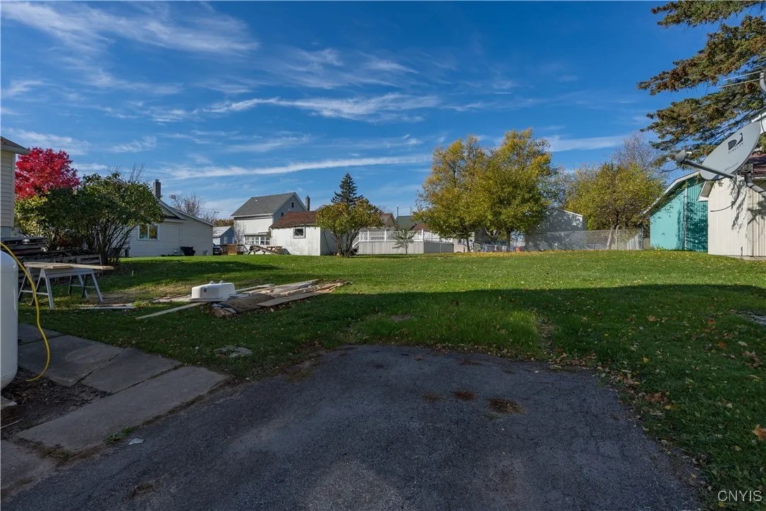 large backyard area