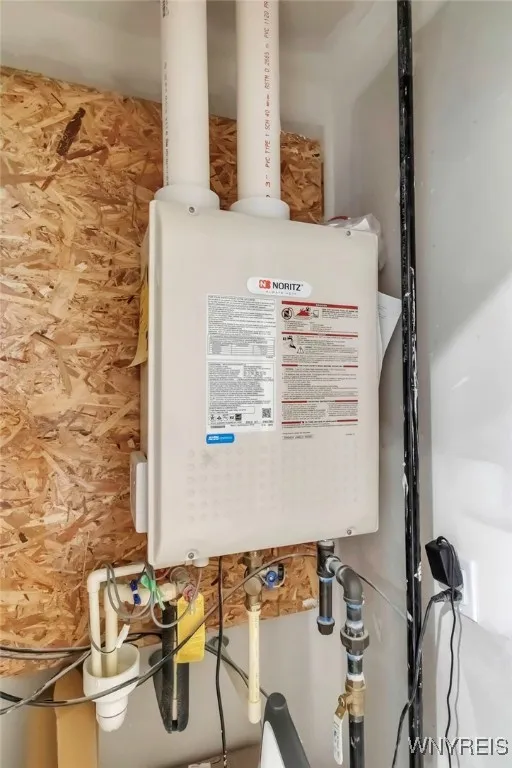 Tankless water heater means you\'ll never run out of hot water!