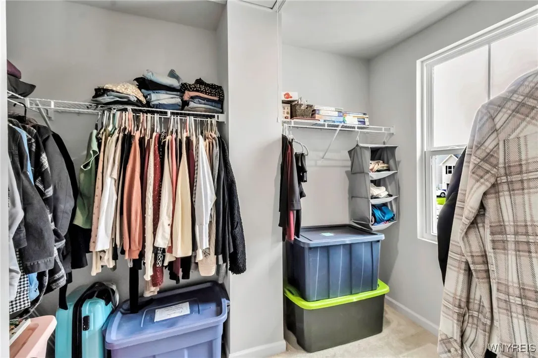 Really nice walk-in closet in the primary bedroom!