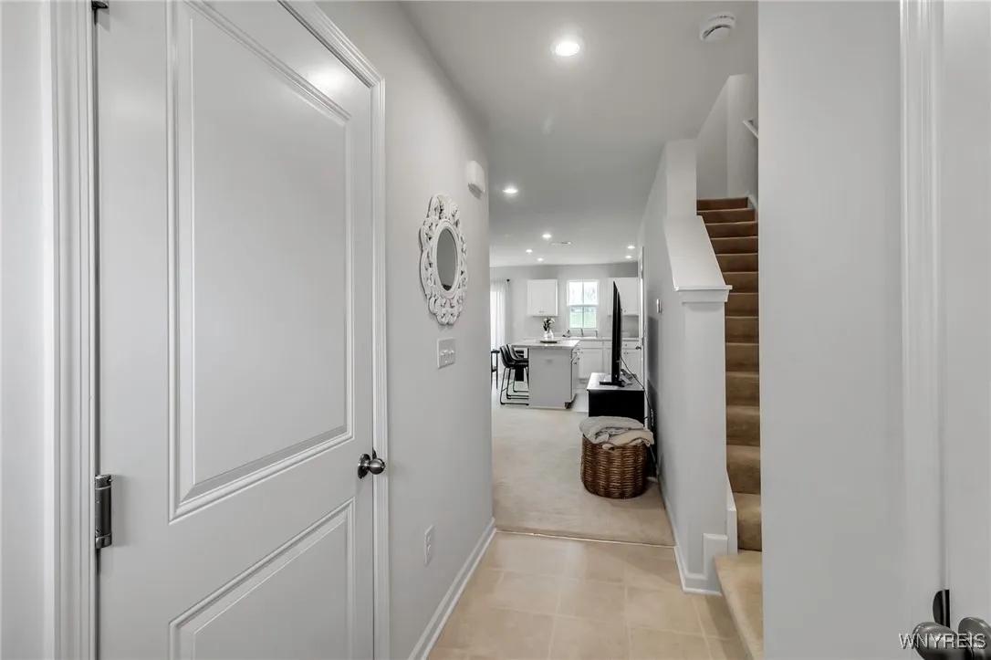 Shown from the foyer