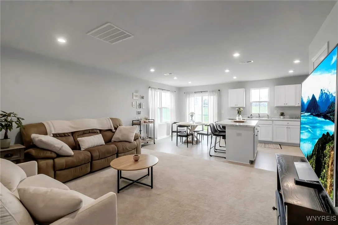 You can see the open floor plan here!