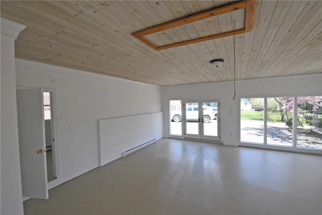 Party room was once a two car garage