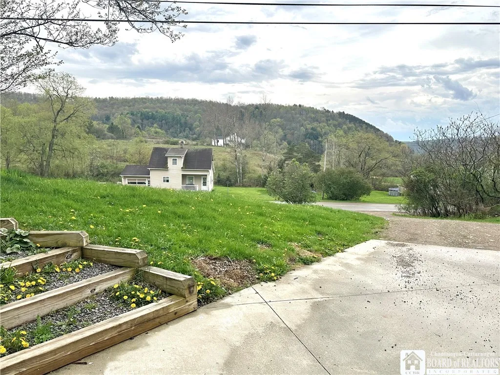 the view from the front stairway entrance
