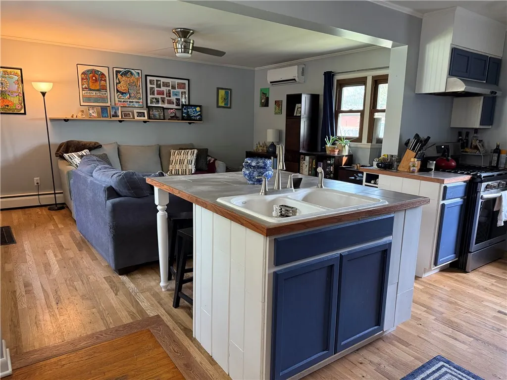 Nice Open Flow from Kitchen to Family Room