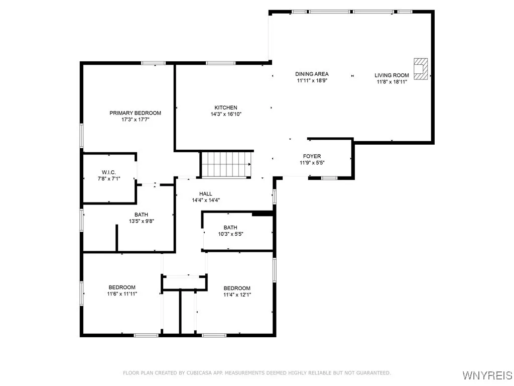 Floorplan of 1st floor
