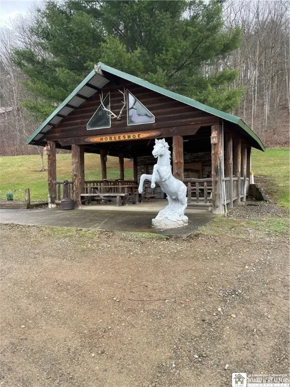 Gazebo for outdoor seating
