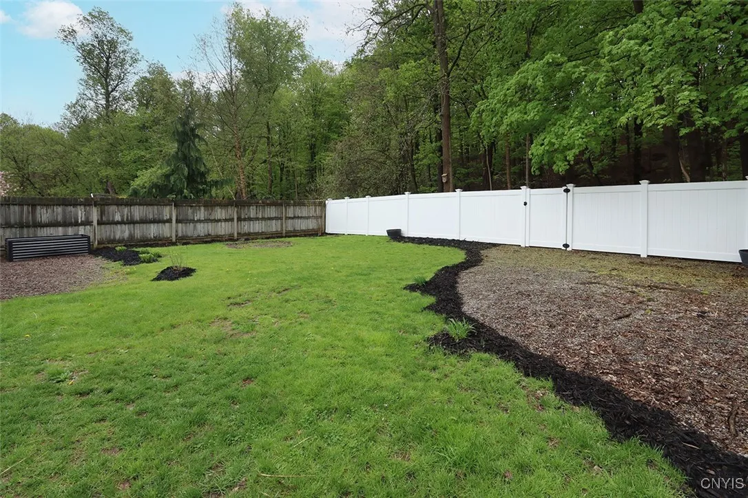 Fully fenced yard