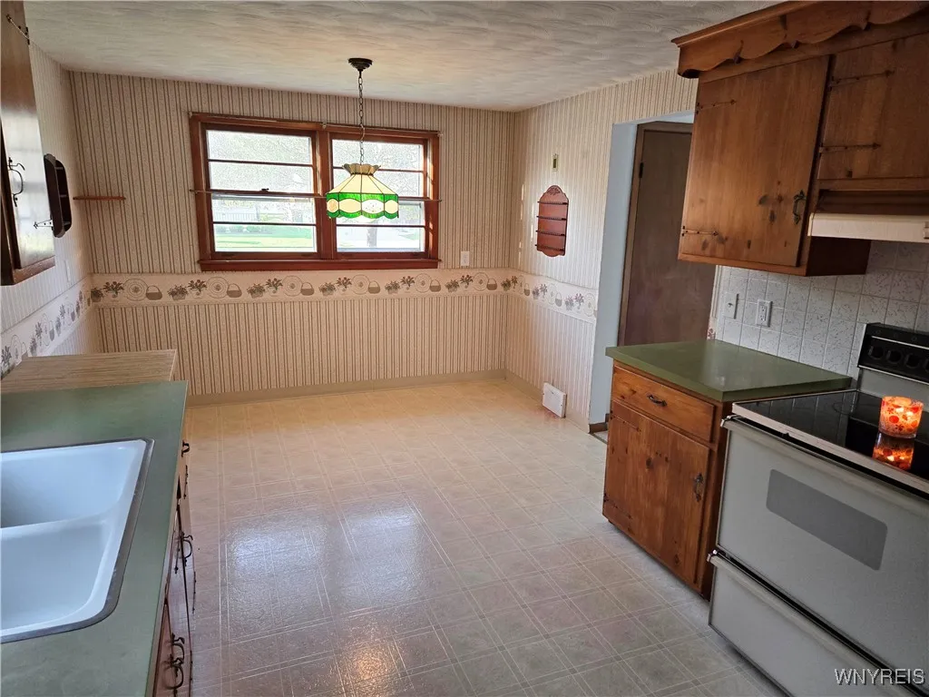 Kitchen facing North