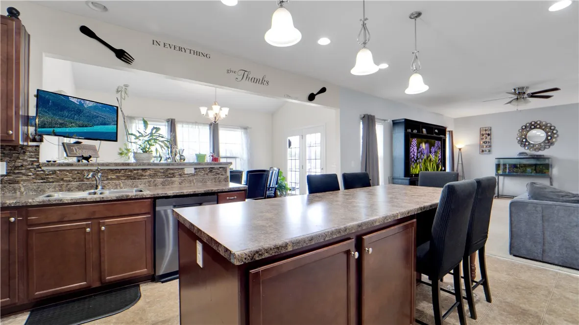 Breakfast Bar for fun entertaining as everyone tends to gather in the kitchen!