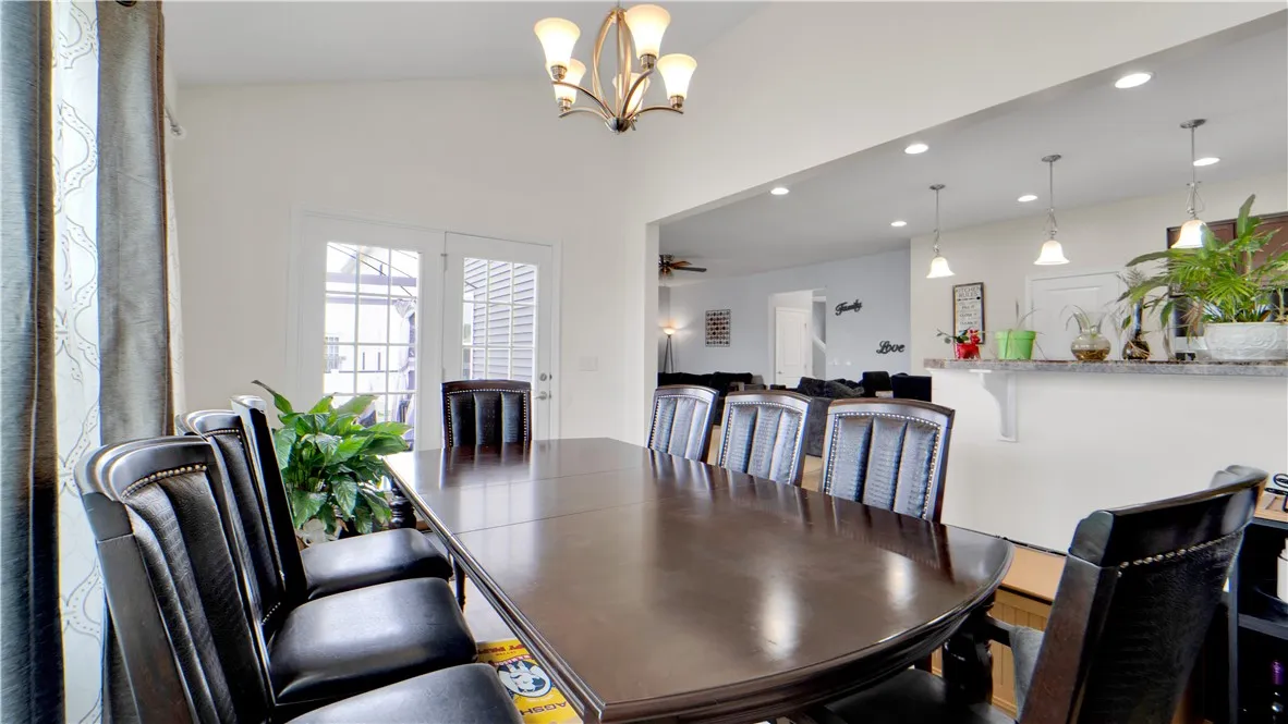 Breakfast Room overlooking your backyard and deck for more formal dining!Gor