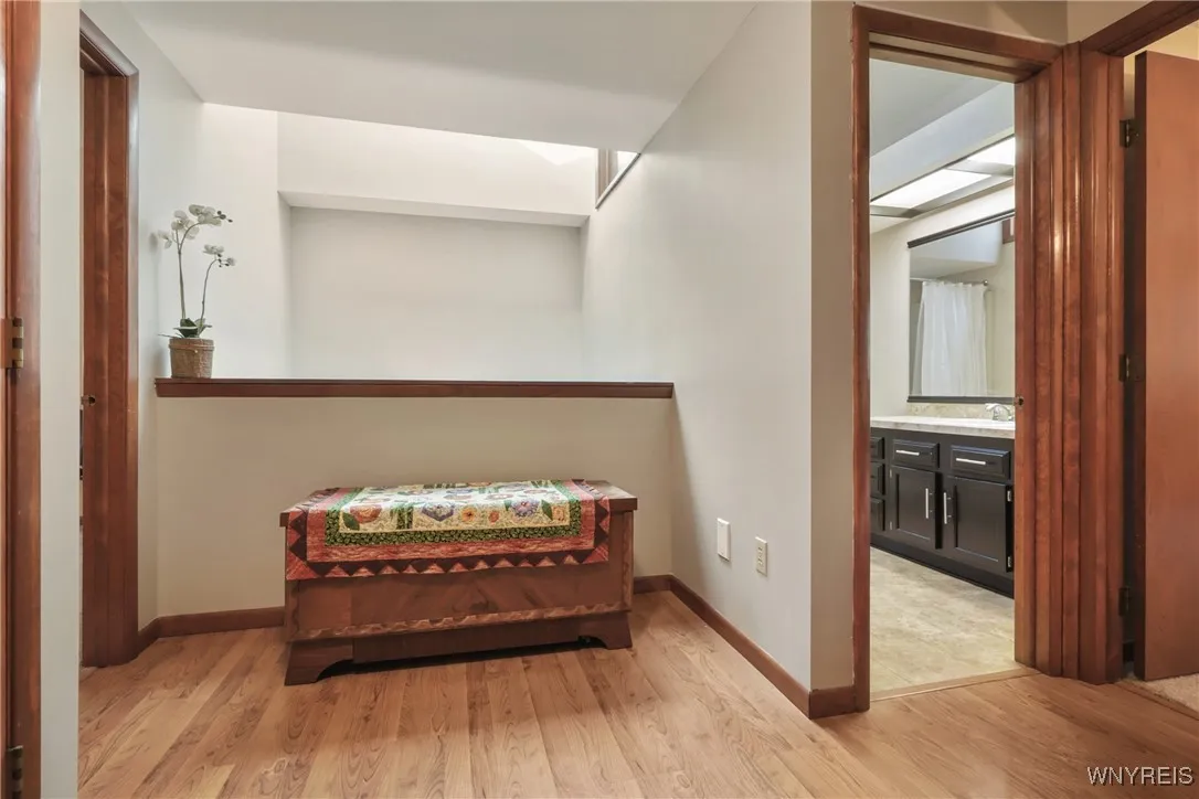 Upstairs hallway showing Skylight