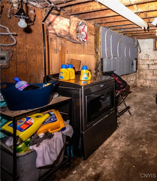 Electrical panels and washer/dryer hook ups