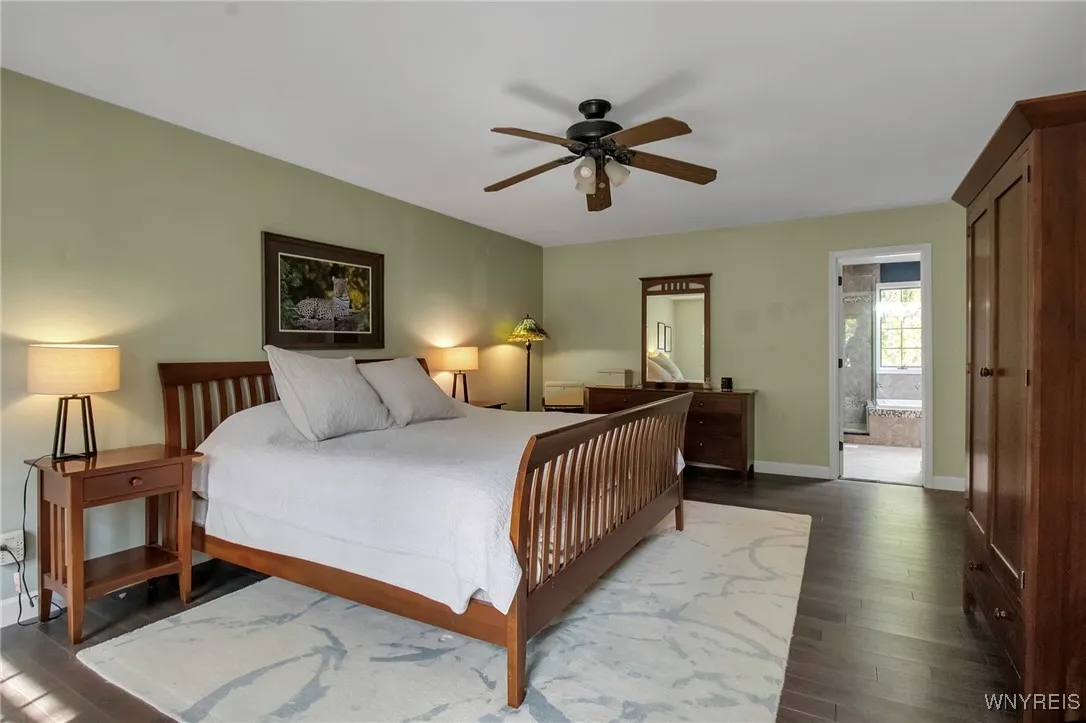 Primary Bedroom Suite with ensuite baths & dual walk-in closets
