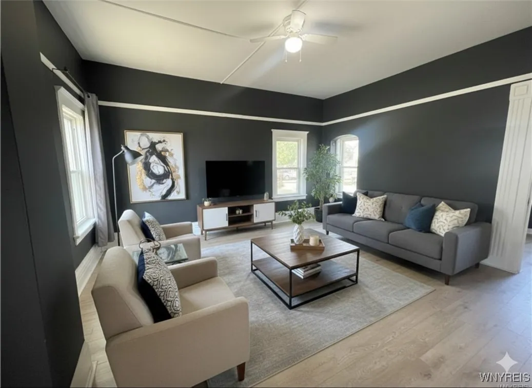 Lower Living Room Virtually Staged