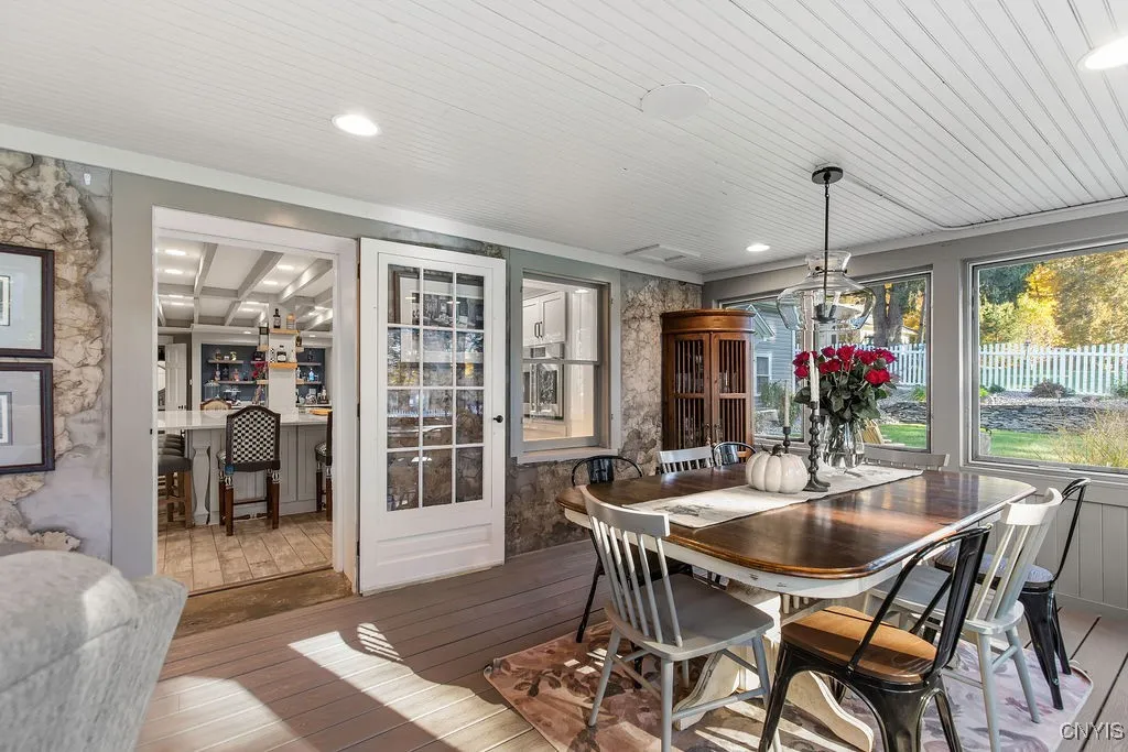 enclosed porch right off kitchen