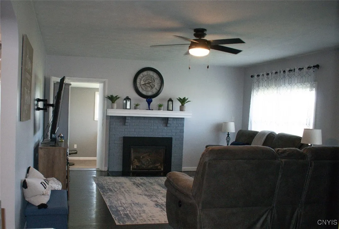 Living room with bedroom #1 through door.