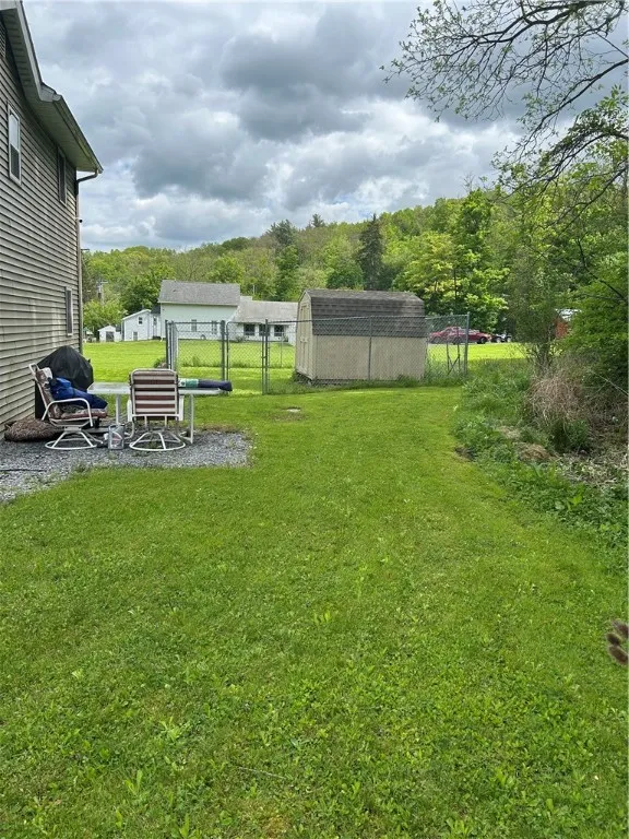 Fenced-In Dog Area with a Shed