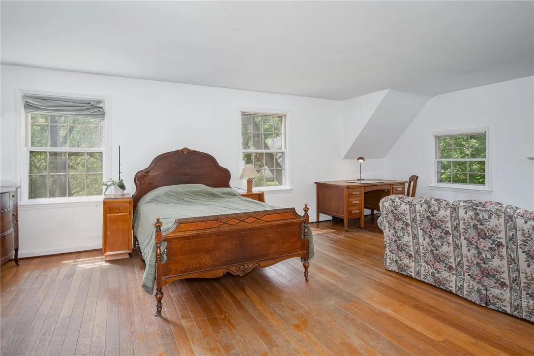 Large primary suite with gas fireplace