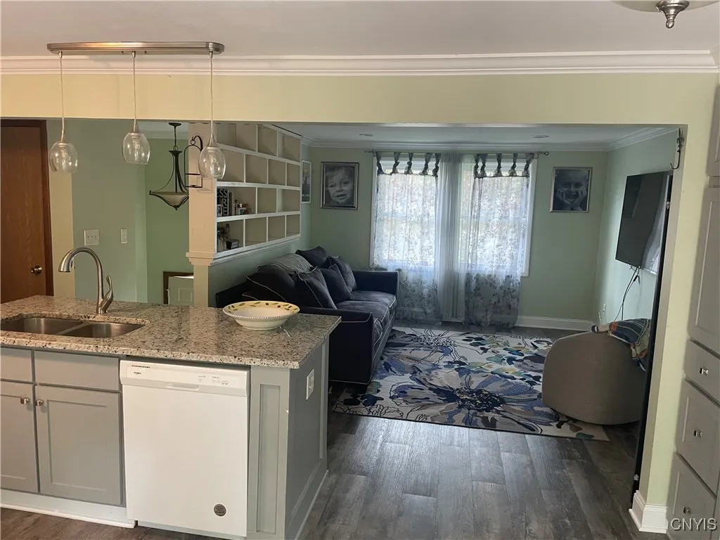 Open Kitchen/ Living  Room Combination