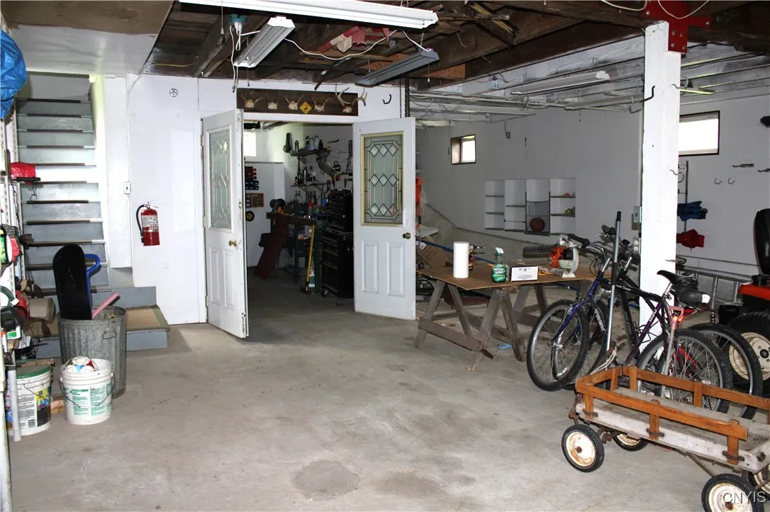 first floor of barn