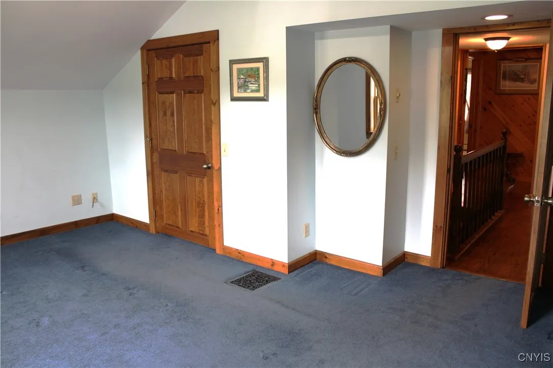 Master bedroom with walk in closet