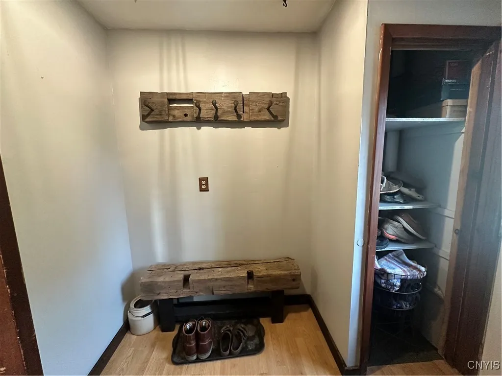 Coat and shoe storage