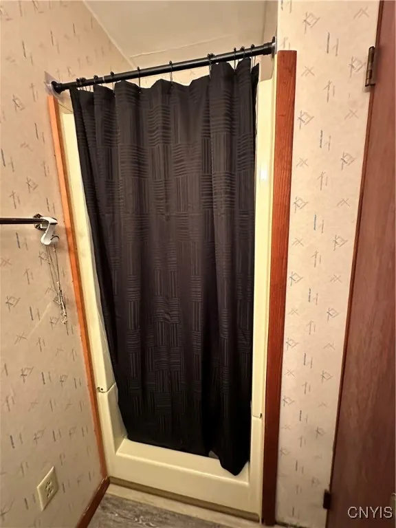 Shower in primary bedroom.