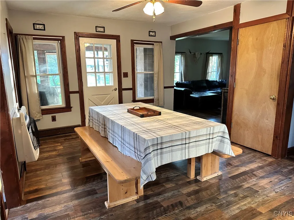 Dining room looking into the living room