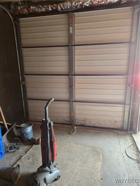 The inside of one of the doors.