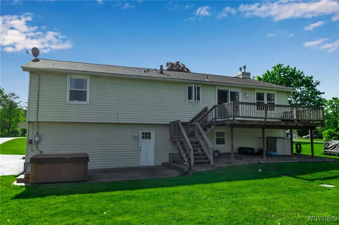 Spacious Deck off Kitchen.