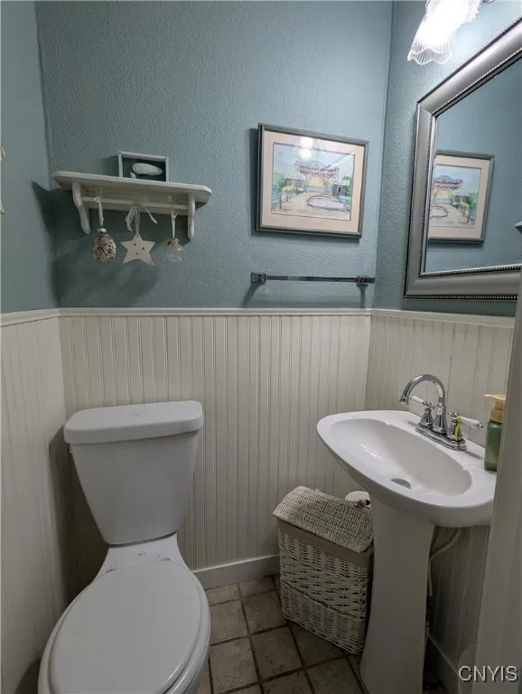 Half bath easily could be converted to full bath.