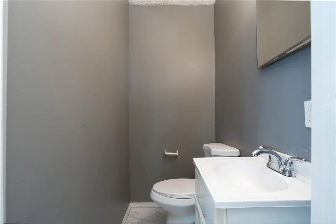 First floor half bath