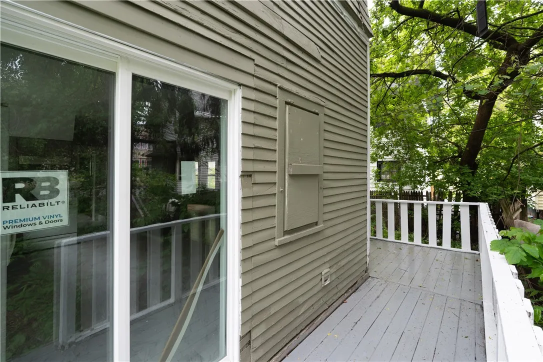 Back deck for privacy