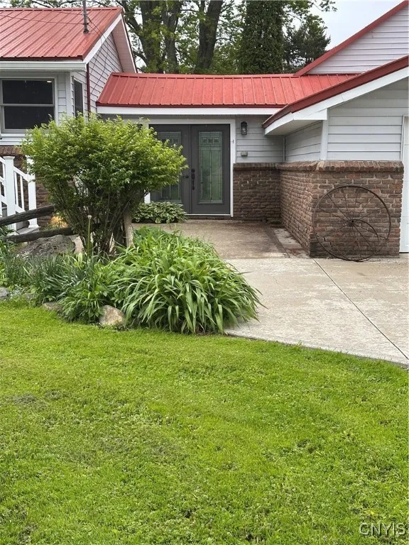 or enter through breezeway that opens into house or garage
