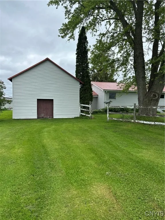 Back view of barn/garage